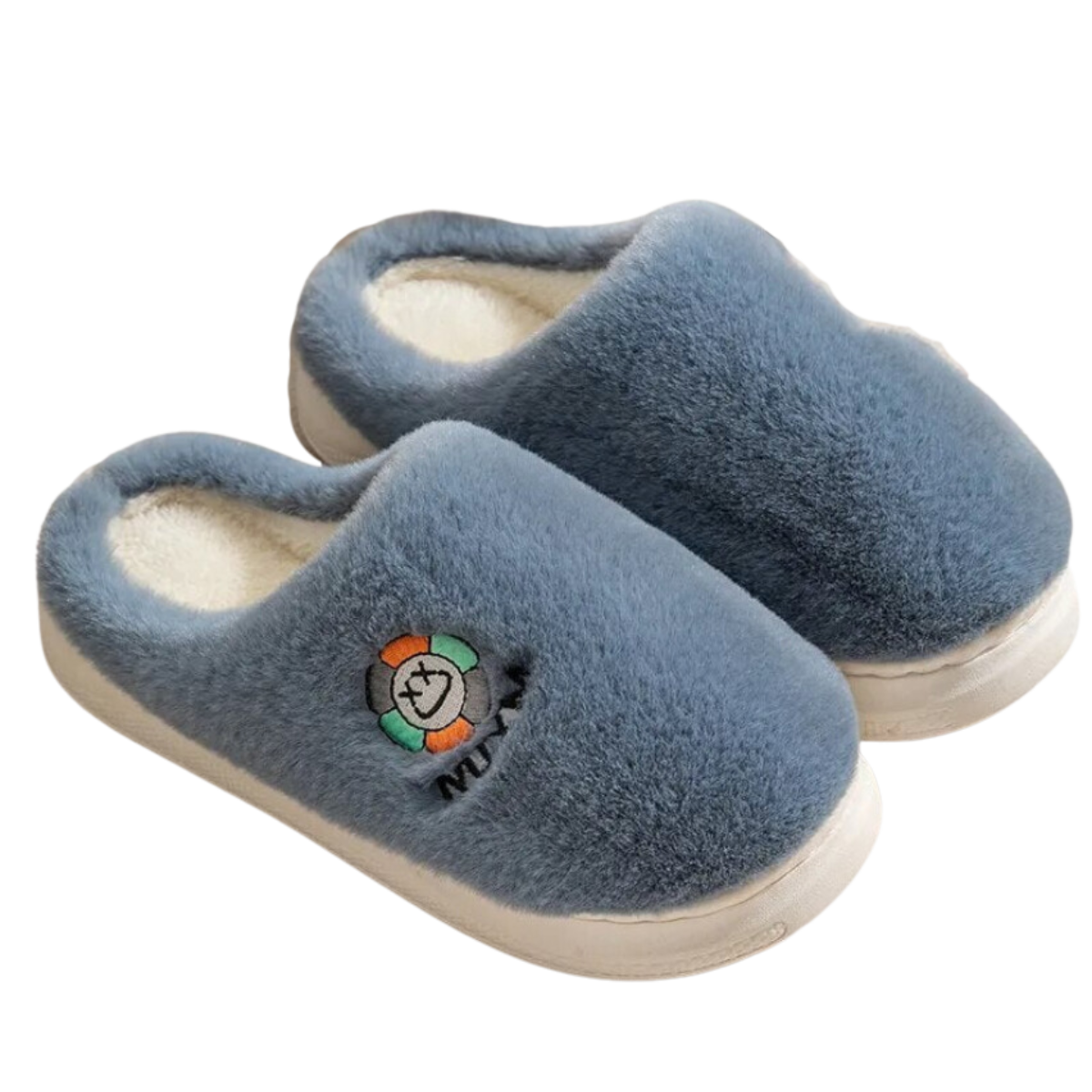 CasualPlush Slides Blue