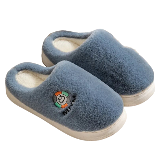 CasualPlush Slides Blue