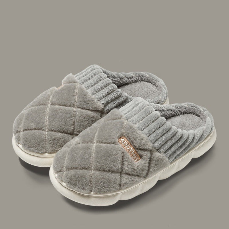 PlushPLaid Slippers