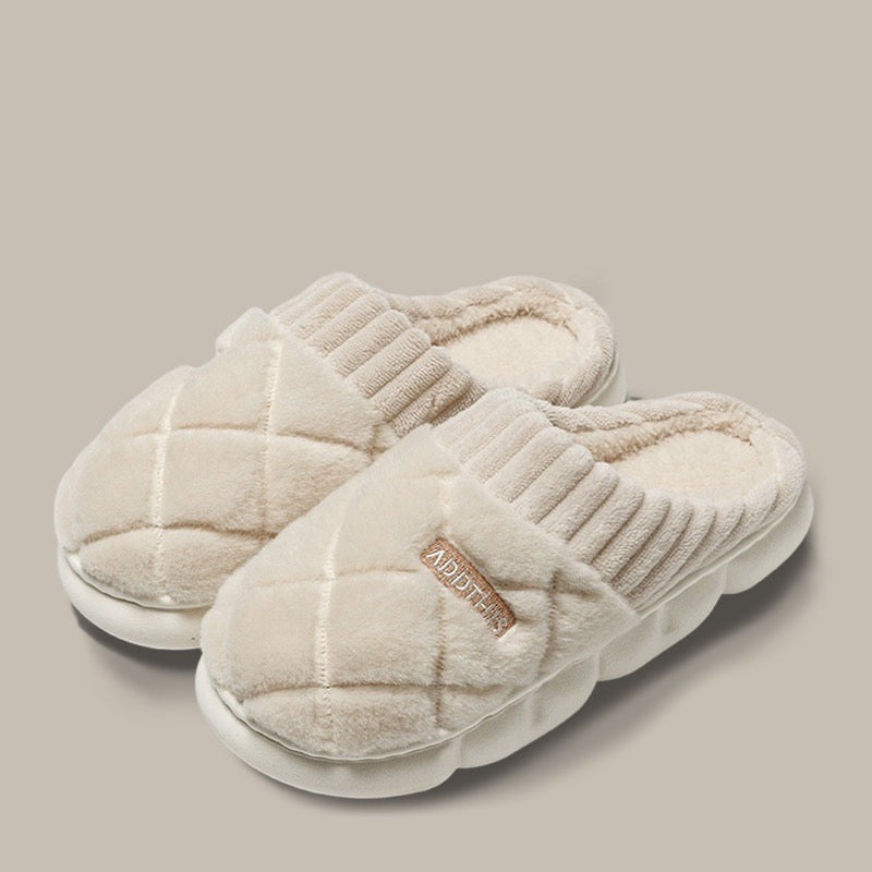 PlushPLaid Slippers