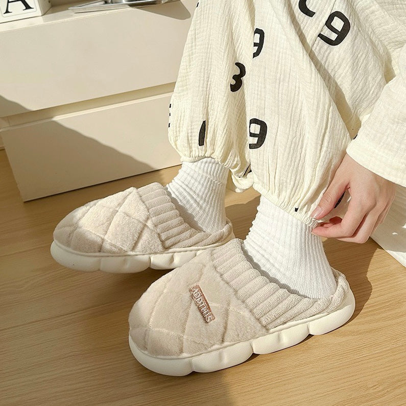 PlushPLaid Slippers