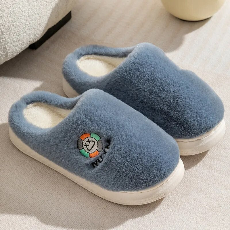 CasualPlush Slides Blue