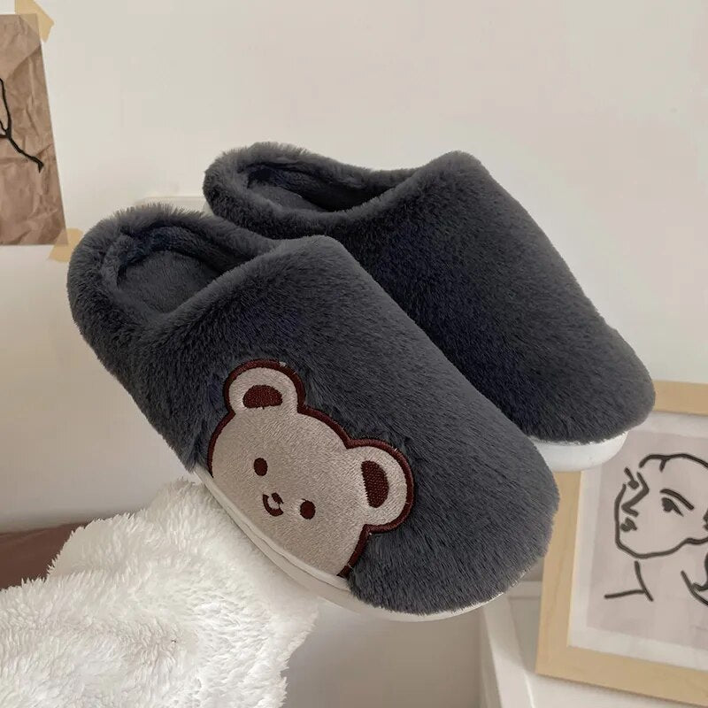 CozyBear Slippers White