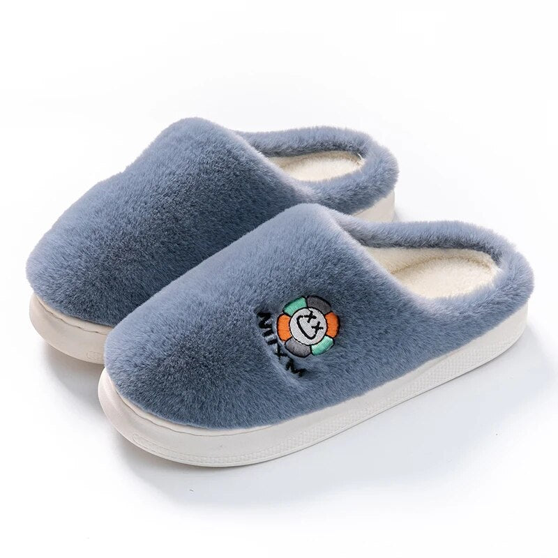 CasualPlush Slides Blue