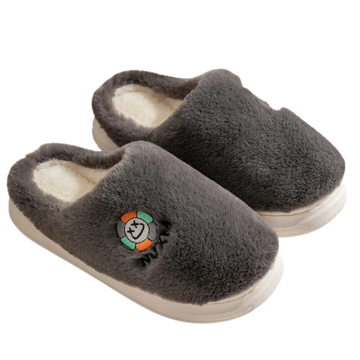 CasualPlush Slides Grey